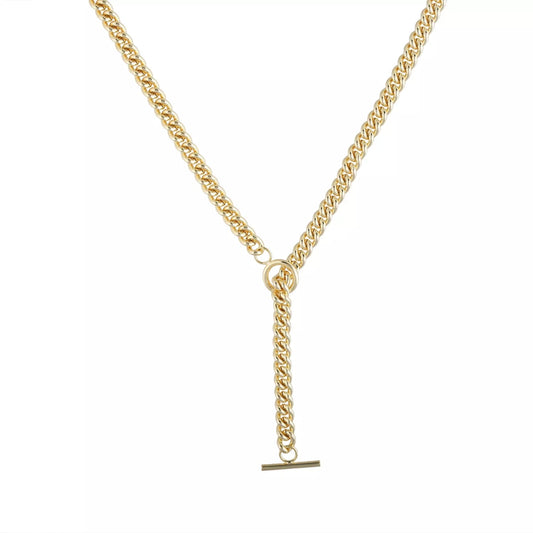 Bloom Large Gold Toggle Necklace