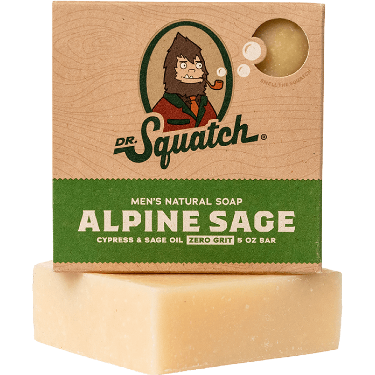 Dr. Squatch Men's Natural Soap Alpine Sage 5oz Bar
