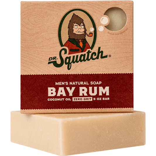 Dr. Squatch Men's Natural Soap Bay Rum 5oz Bar