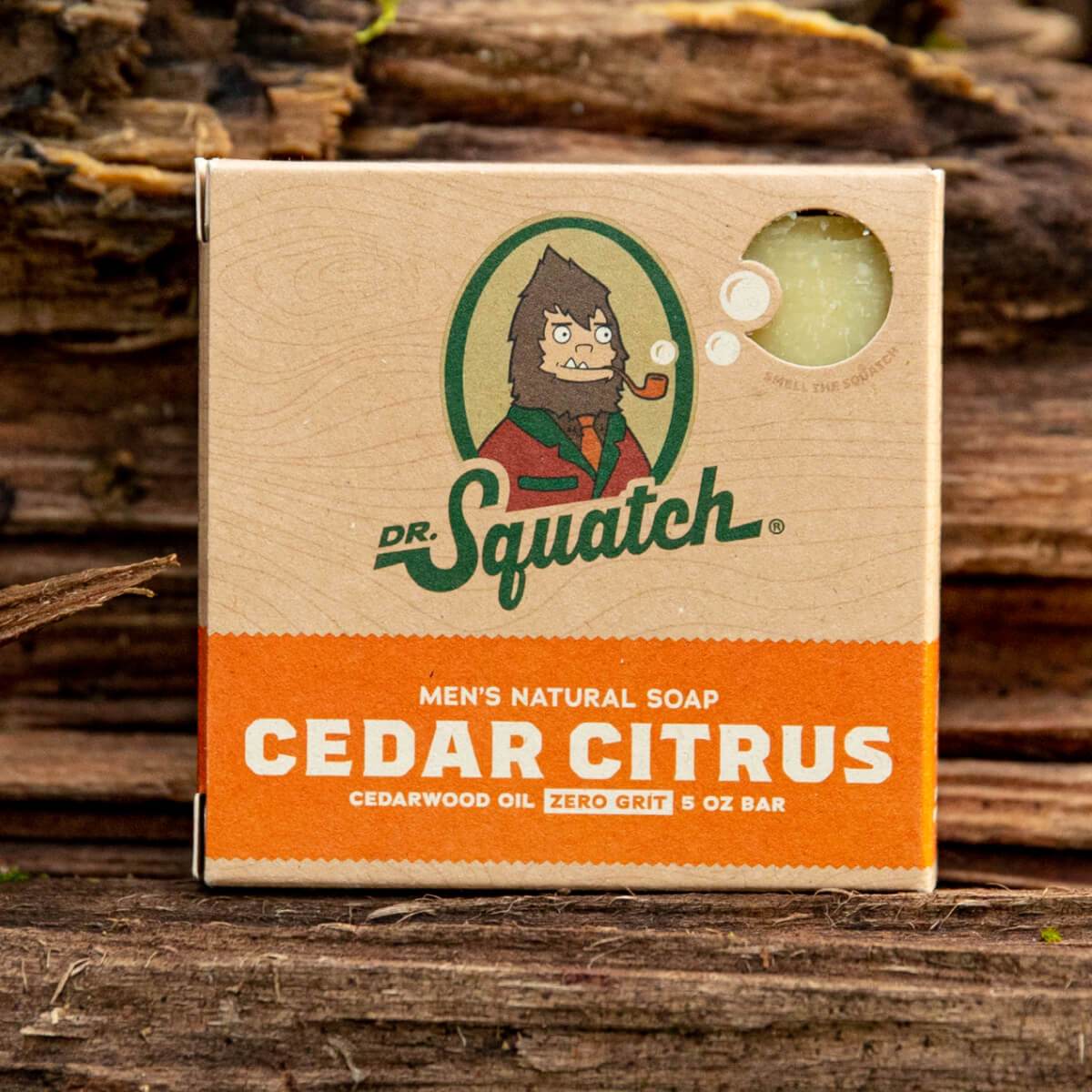 Dr. Squatch All Natural Bar Soap for Men 3 Bar Variety Pack Pine Tar Cedar  Citrus and Alpine Sage