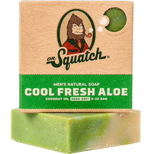 Dr. Squatch Men's Natural Soap Cool Fresh Aloe 5oz Bar