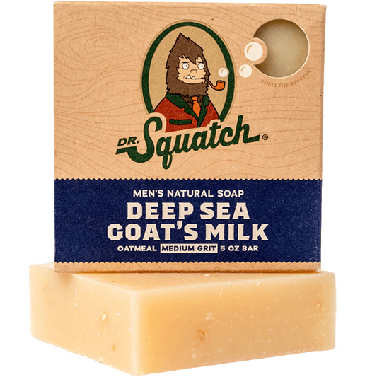 Dr. Squatch Men's Natural Soap Deep Sea Goat's Milk 5oz Bar