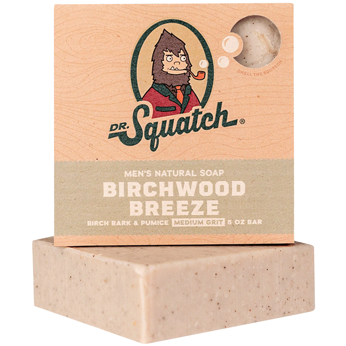 Dr. Squatch Men's Natural Soap Birchwood Breeze 5oz Bar