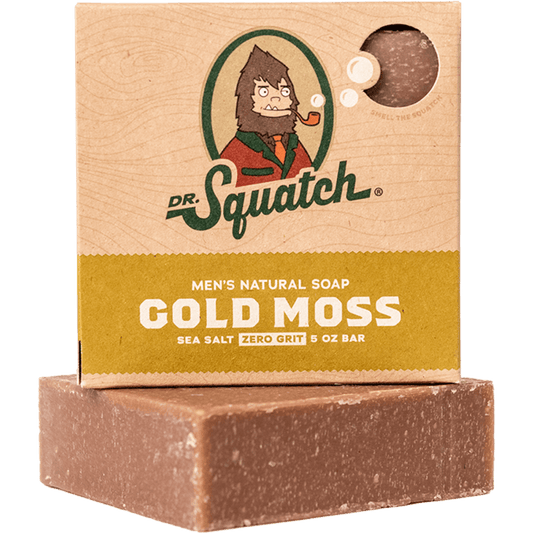 Dr. Squatch Men's Natural Soap Gold Moss 5oz Bar