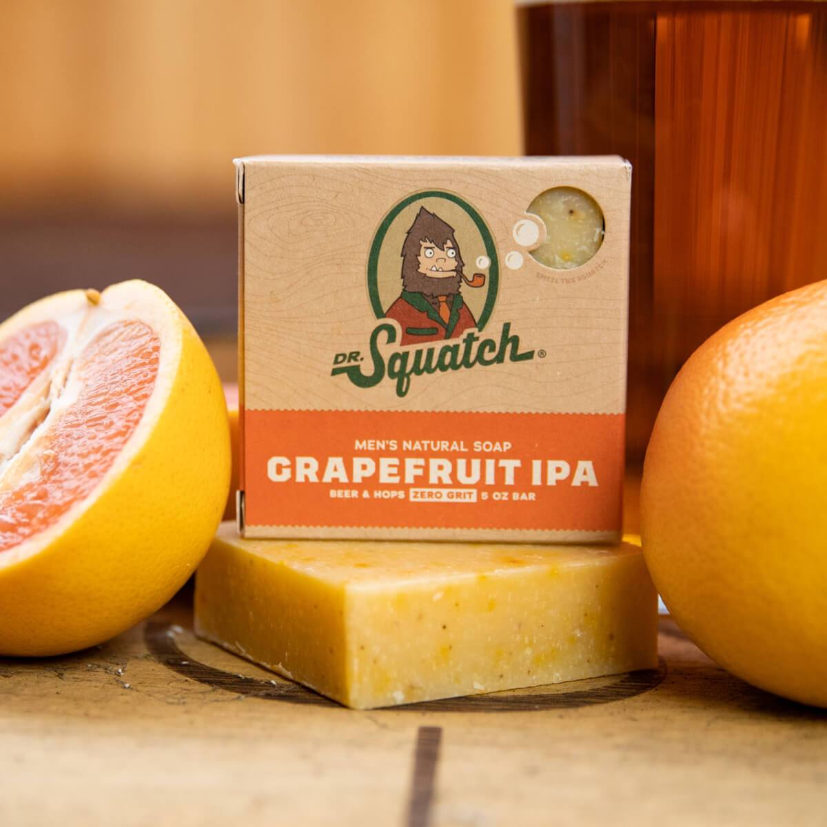Dr. Squatch Men's Natural Soap Grapefruit IPA 5oz Bar