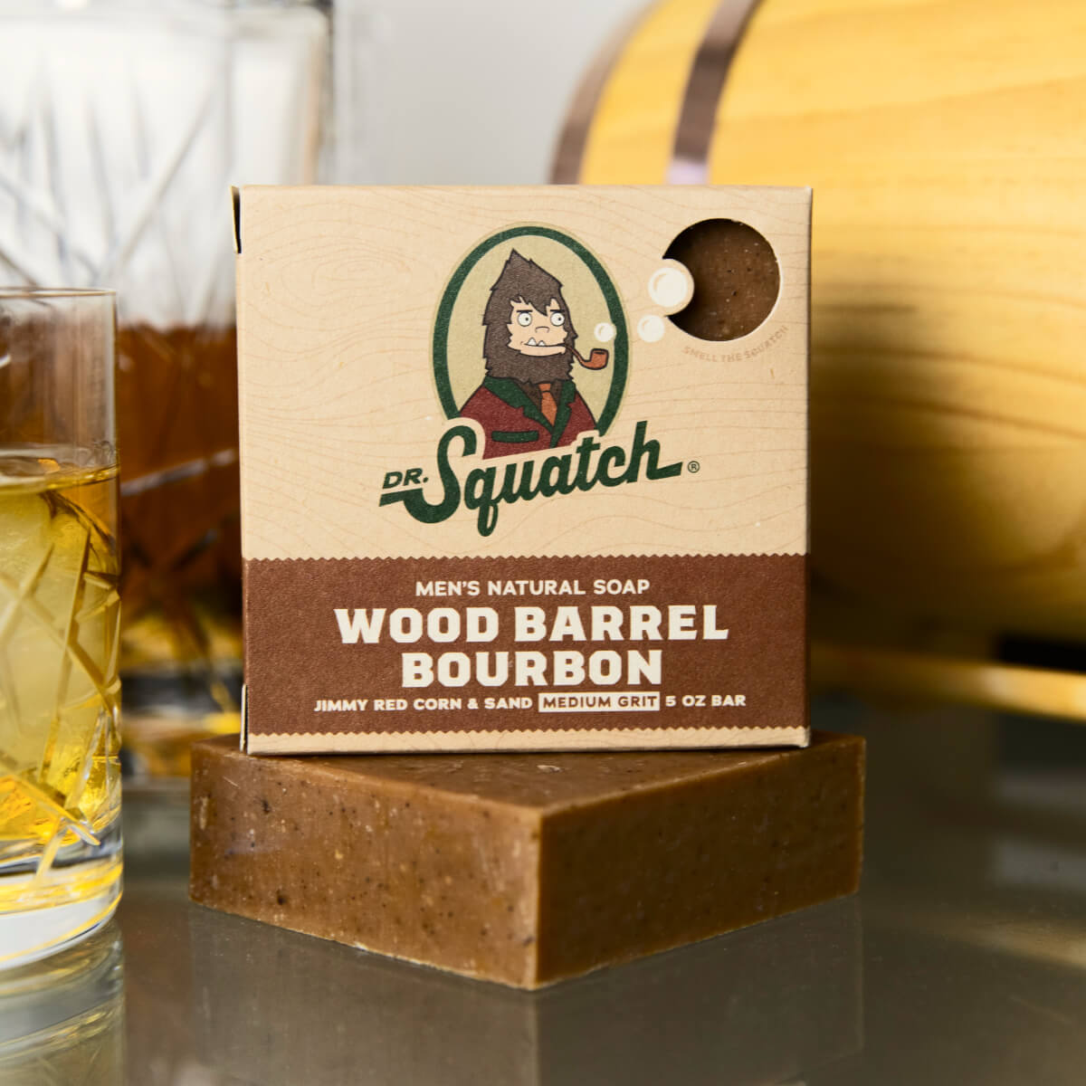 Dr. Squatch Men's Cologne and Natural Bar Soap - Fireside Bourbon Natu -  Clean Water Mill